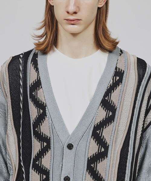 tk.TAKEO KIKUCHI(ティーケータケオキクチ)の「◆クージー柄ニットカーディガン(カーディガン/ボレロ・メンズ・ホワイト系4/ブラック系3/ブルー系3・03/02)」の17枚目の写真