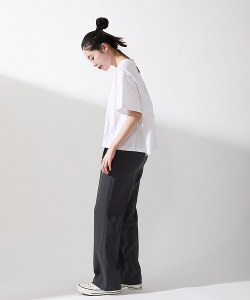 IENA（イエナ）の「ジョーゼットイージーパンツ（スラックス・レディース・アイボリー/ブラック・36/38）」の13枚目の写真