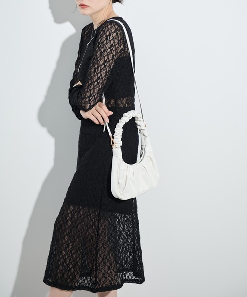 paravion（パラビオン）の「シアーレースワンピース（ワンピース・レディース・ブラック/アイボリー・FREE）」の2枚目の写真