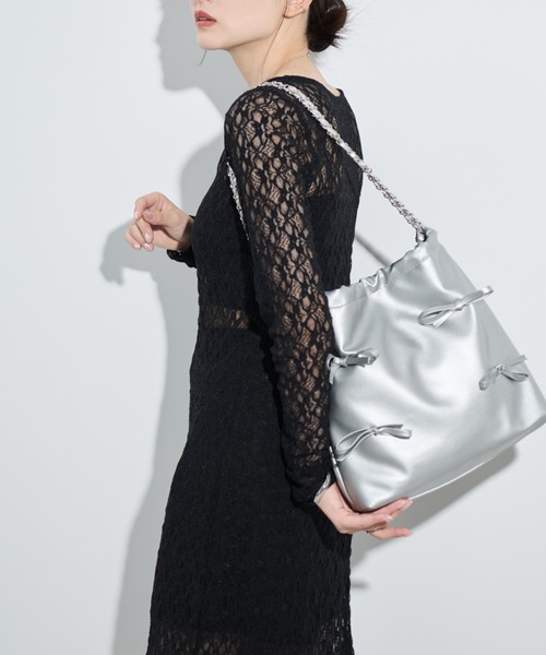 paravion（パラビオン）の「シアーレースワンピース（ワンピース・レディース・ブラック/アイボリー・FREE）」の11枚目の写真