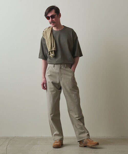 Steven Alan(スティーブンアラン)の「<Steven Alan> コットン/レーヨン 88/12 クルーネック Tシャツ -LOOSE(Tシャツ/カットソー・メンズ・グレー/オリーブ/ダークグレー・S/M/L/XL)」の9枚目の写真