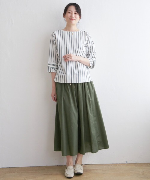 ikka(イッカ)の「【親子コーデ】コットンボリュームスカーチョ(その他パンツ・レディース・ブルー/ダークグリーン/チャコールグレー/ベージュ/キャメル・M/L/S)」の19枚目の写真