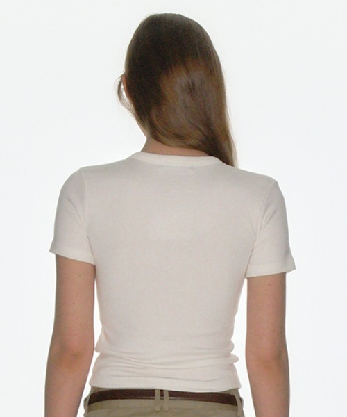 CRANK（クランク）の「A'GEM/9 × .kom 『CRANK/クランク』 CREW NECK BASIC TOP/ベーシッククルーネックTシャツ（Tシャツ/カットソー・レディース・ブラック/ホワイト/グレー/グリーン・FREE）」の9枚目の写真