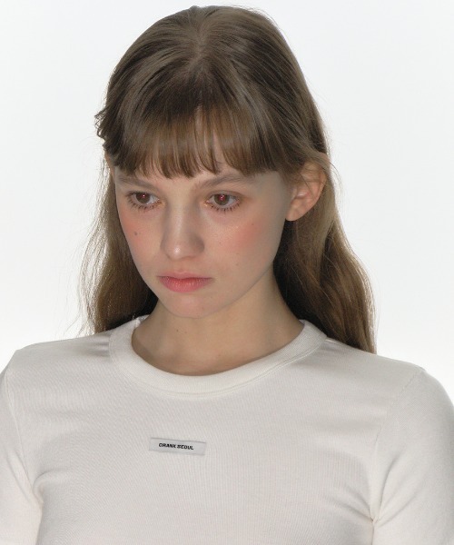 CRANK（クランク）の「A'GEM/9 × .kom 『CRANK/クランク』 CREW NECK BASIC TOP/ベーシッククルーネックTシャツ（Tシャツ/カットソー・レディース・ブラック/ホワイト/グレー/グリーン・FREE）」の10枚目の写真