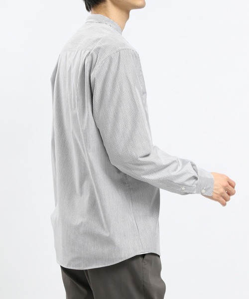 GLOBAL WORK Smile Seed Store(グローバルワーク スマイルシードストア)の「バンドカラーシャツ長袖/976942(シャツ/ブラウス・メンズ・ブルー系その他/ブルー系その他4/グレー系その他5/セージグリーン/ブルー系その他3・LARGE/X-LARGE/SMALL/MEDIUM)」の11枚目の写真