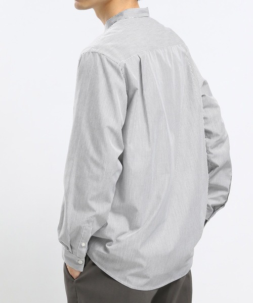 GLOBAL WORK Smile Seed Store(グローバルワーク スマイルシードストア)の「バンドカラーシャツ長袖/976942(シャツ/ブラウス・メンズ・ブルー系その他/ブルー系その他4/グレー系その他5/セージグリーン/ブルー系その他3・LARGE/X-LARGE/SMALL/MEDIUM)」の12枚目の写真