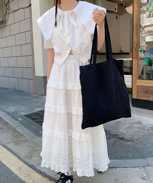 HALEY PESCA（ヘーリーペスカ）の「HALEY PESCA/【A4収納可】パステルカラー　チェックトートバッグ（トートバッグ・レディース・イエロー/グリーン/ピンク/パープル/ブラック・FREE）」の2枚目の写真