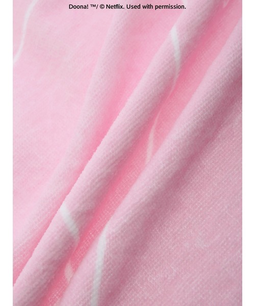 Green　Parks（グリーンパークス）の「●DOONA!　ロゴタオル（ハンカチ/ハンドタオル・レディース・ピンク/グリーン・FREE）」の4枚目の写真