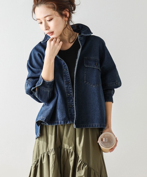 AMELY（エミリー）の「デニムワイドシャツ（シャツ/ブラウス