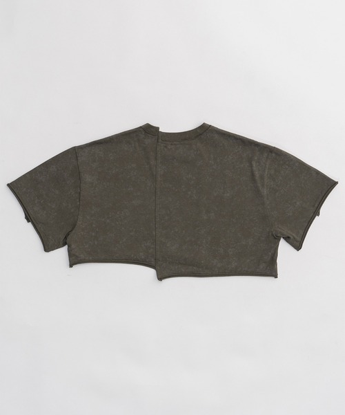 PRANK PROJECT(プランクプロジェクト)の「ブリーチショートTEE / Bleached Short Tee(Tシャツ/カットソー・レディース・オフホワイト/カーキ/チャコールグレー・FREE)」の14枚目の写真