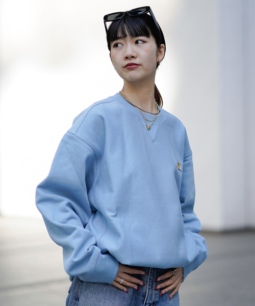 JOINT WORKS(ジョイントワークス)の「【CARHARTT WIP / カーハート ダブリューアイピー】 AMERICAN SCRIPT SWEATSHIRT(スウェット・メンズ・ブラック/グレー/サックスブルー/ブラウン・LARGE/MEDIUM)」の12枚目の写真