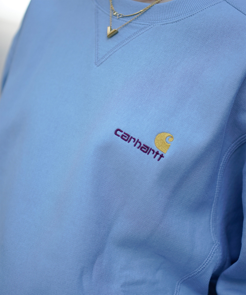 JOINT WORKS(ジョイントワークス)の「【CARHARTT WIP / カーハート ダブリューアイピー】 AMERICAN SCRIPT SWEATSHIRT(スウェット・メンズ・ブラック/グレー/サックスブルー/ブラウン・LARGE/MEDIUM)」の13枚目の写真