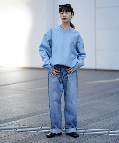 JOINT WORKS(ジョイントワークス)の「【CARHARTT WIP / カーハート ダブリューアイピー】 AMERICAN SCRIPT SWEATSHIRT(スウェット・メンズ・ブラック/グレー/サックスブルー/ブラウン・LARGE/MEDIUM)」の14枚目の写真