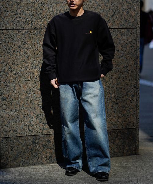 JOINT WORKS(ジョイントワークス)の「【CARHARTT WIP / カーハート ダブリューアイピー】 AMERICAN SCRIPT SWEATSHIRT(スウェット・メンズ・ブラック/グレー/サックスブルー/ブラウン・LARGE/MEDIUM)」の16枚目の写真