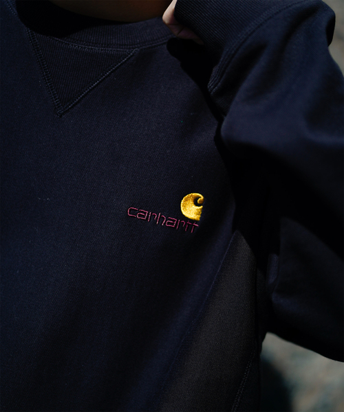 JOINT WORKS(ジョイントワークス)の「【CARHARTT WIP / カーハート ダブリューアイピー】 AMERICAN SCRIPT SWEATSHIRT(スウェット・メンズ・ブラック/グレー/サックスブルー/ブラウン・LARGE/MEDIUM)」の17枚目の写真