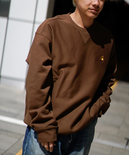 JOINT WORKS(ジョイントワークス)の「【CARHARTT WIP / カーハート ダブリューアイピー】 AMERICAN SCRIPT SWEATSHIRT(スウェット・メンズ・ブラック/グレー/サックスブルー/ブラウン・LARGE/MEDIUM)」の22枚目の写真