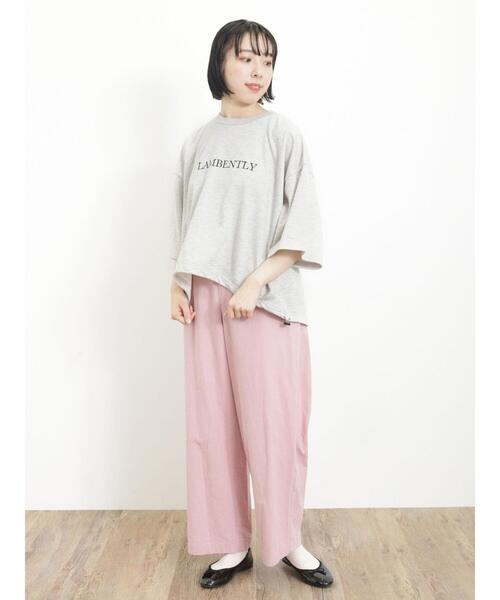 Samansa Mos2（サマンサ モスモス）の「【抗菌防臭】毎日着たい!お気に入りの刺繍T（Tシャツ/カットソー・レディース・グリーン/オフホワイト/グレー/ブルー・F）」の17枚目の写真