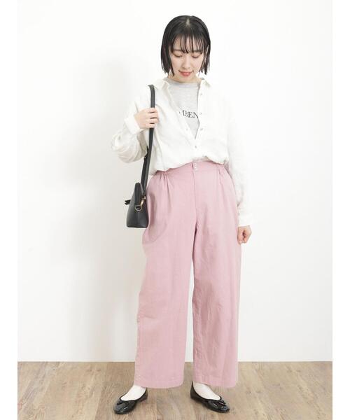 Samansa Mos2（サマンサ モスモス）の「【抗菌防臭】毎日着たい!お気に入りの刺繍T（Tシャツ/カットソー・レディース・グリーン/オフホワイト/グレー/ブルー・F）」の15枚目の写真