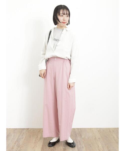 Samansa Mos2（サマンサ モスモス）の「【抗菌防臭】毎日着たい!お気に入りの刺繍T（Tシャツ/カットソー・レディース・グリーン/オフホワイト/グレー/ブルー・F）」の14枚目の写真