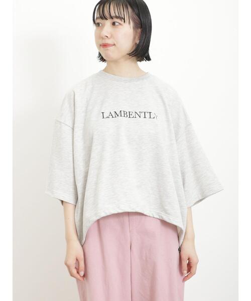 Samansa Mos2（サマンサ モスモス）の「【抗菌防臭】毎日着たい!お気に入りの刺繍T（Tシャツ/カットソー・レディース・グリーン/オフホワイト/グレー/ブルー・F）」の13枚目の写真