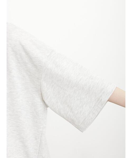 Samansa Mos2（サマンサ モスモス）の「【抗菌防臭】毎日着たい!お気に入りの刺繍T（Tシャツ/カットソー・レディース・グリーン/オフホワイト/グレー/ブルー・F）」の7枚目の写真