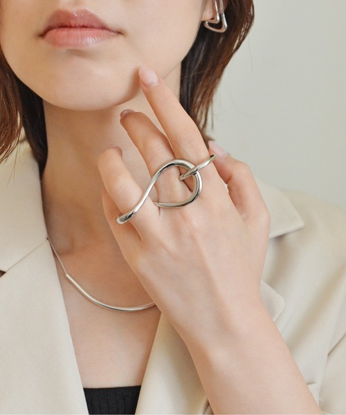 styiro(スタイロ)の「ニッケルフリー ゴールド×シルバー アンティークメタルドッキングリング(リング・レディース・シルバー×ゴールド/シルバー・フリー/FREE)」の12枚目の写真