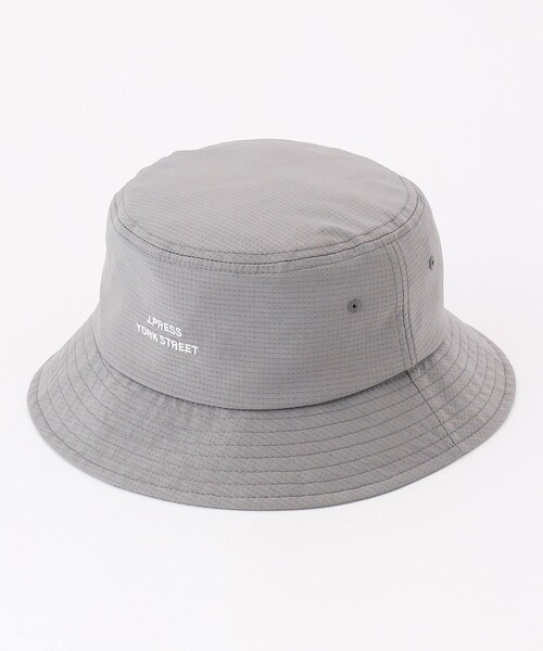 J.PRESS YORK STREET（ジェイプレスヨークストリート）の「【UNISEX】ロゴ刺繍バケットハット（ハット・メンズ・グレー系/ネイビー系/ベージュ系/ダルブルー系/ブラック系・F）」の3枚目の写真