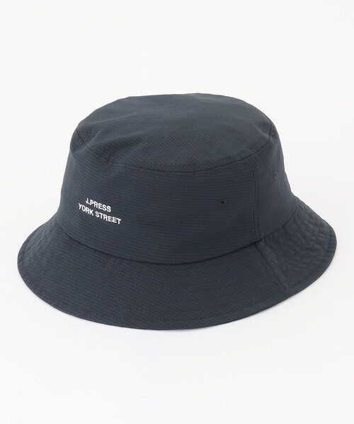 J.PRESS YORK STREET（ジェイプレスヨークストリート）の「【UNISEX】ロゴ刺繍バケットハット（ハット・メンズ・グレー系/ネイビー系/ベージュ系/ダルブルー系/ブラック系・F）」の4枚目の写真