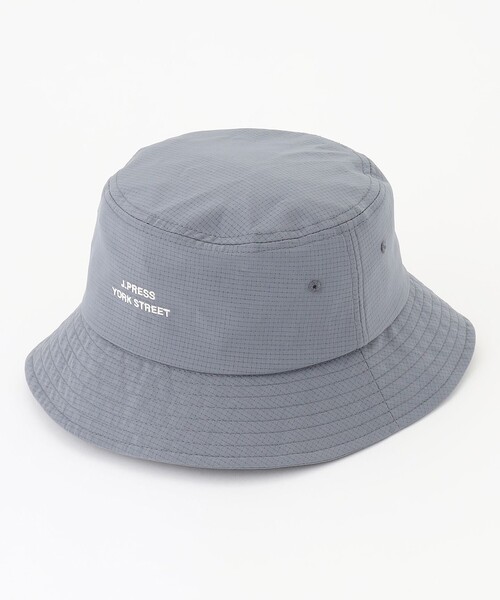 J.PRESS YORK STREET（ジェイプレスヨークストリート）の「【UNISEX】ロゴ刺繍バケットハット（ハット・メンズ・グレー系/ネイビー系/ベージュ系/ダルブルー系/ブラック系・F）」の5枚目の写真