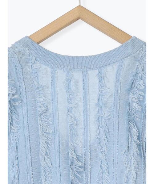 ehka sopo（エヘカソポ）の「Vネックビッグベスト（ベスト・レディース・ブラック/サックスブルー/オフホワイト・F）」の13枚目の写真