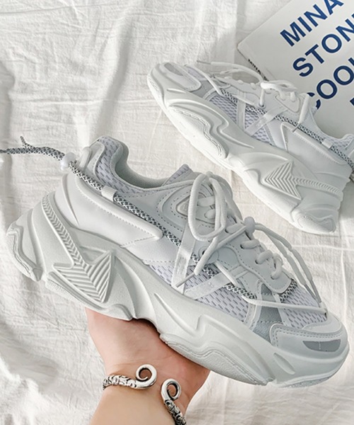 BENDER TOKYO（ベンダートウキョウ）の「コリアン アグリシューズ 厚底 ダッドスニーカー（スニーカー・メンズ・グレー/ブラック/ホワイト・25/26/27）」の15枚目の写真