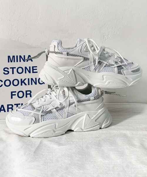 セール】コリアン アグリシューズ 厚底 ダッドスニーカー（スニーカー