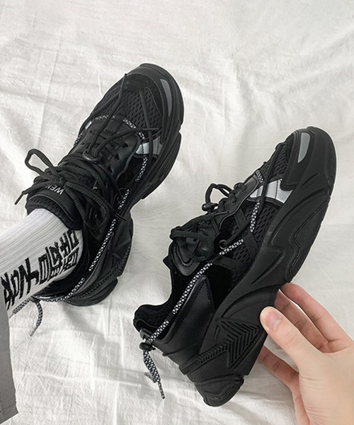 BENDER TOKYO（ベンダートウキョウ）の「コリアン アグリシューズ 厚底 ダッドスニーカー（スニーカー・メンズ・グレー/ブラック/ホワイト・25/26/27）」の22枚目の写真