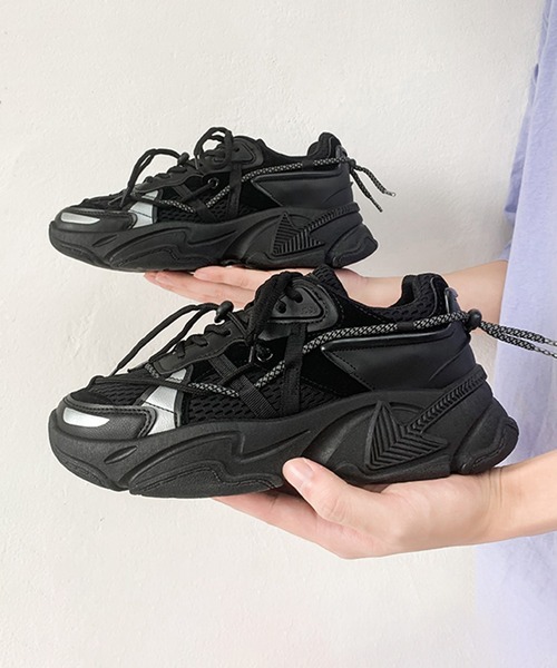 BENDER TOKYO（ベンダートウキョウ）の「コリアン アグリシューズ 厚底 ダッドスニーカー（スニーカー・メンズ・グレー/ブラック/ホワイト・25/26/27）」の21枚目の写真