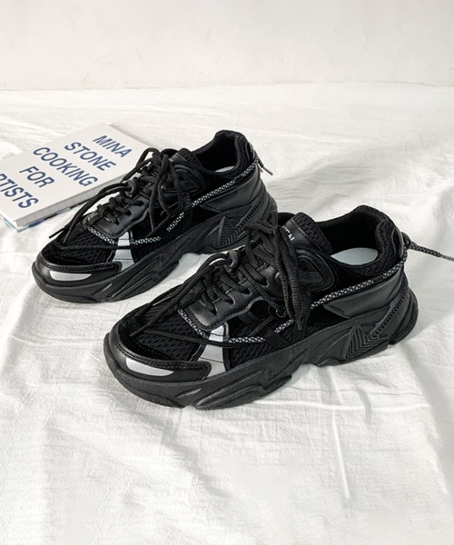 BENDER TOKYO（ベンダートウキョウ）の「コリアン アグリシューズ 厚底 ダッドスニーカー（スニーカー・メンズ・グレー/ブラック/ホワイト・25/26/27）」の17枚目の写真