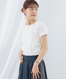 Ray BEAMS | Ray BEAMS / リブ キリカエ ホルターネック Tシャツ(Tシャツ/カットソー)