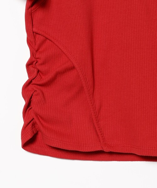 Ray BEAMS(レイビームス)の「Ray BEAMS / リブ キリカエ ホルターネック Tシャツ(Tシャツ/カットソー・レディース・ホワイト/レッド/ブラック・ONE SIZE)」の10枚目の写真