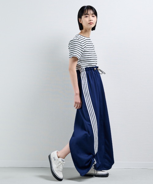 MERLOT(メルロー)の「マルチボーダーT(Tシャツ/カットソー・レディース・オレンジ/ネイビー/ブルー/ライトブルー・FREE)」の19枚目の写真