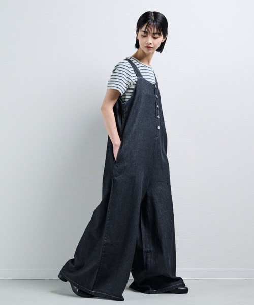 MERLOT(メルロー)の「マルチボーダーT(Tシャツ/カットソー・レディース・オレンジ/ネイビー/ブルー/ライトブルー・FREE)」の11枚目の写真