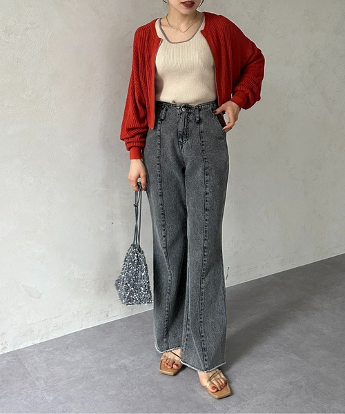 Thevon（ゼボン）の「GOLDラインフラットサンダル（サンダル・レディース・ゴールド/ブラック/クリア・S/M/L）」の18枚目の写真