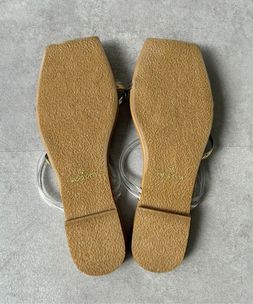 Thevon（ゼボン）の「GOLDラインフラットサンダル（サンダル・レディース・ゴールド/ブラック/クリア・S/M/L）」の20枚目の写真