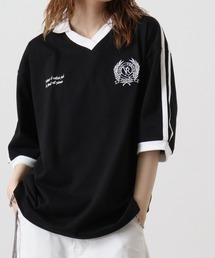 FUNALIVE（ファンアライブ）の「天竺 ﾗｲﾝ入り ｽｷｯﾊﾟｰTEE 半袖（Tシャツ/カットソー・レディース）」
