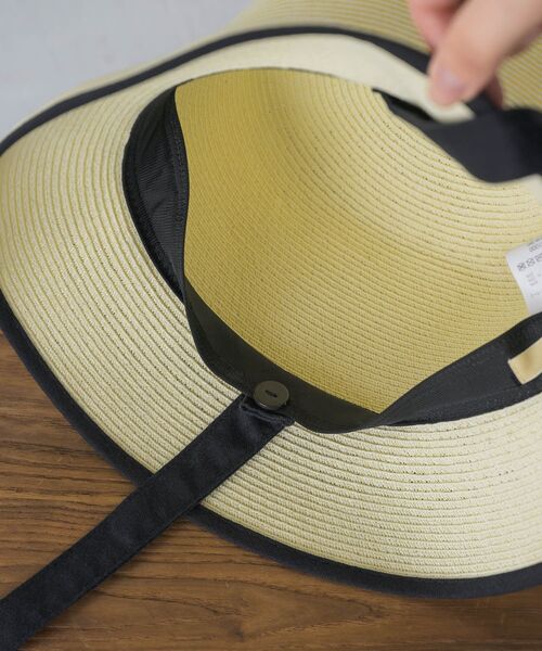casita(RETRO GIRL)（カシータ）の「リボン付きペーパーHAT（ハット・レディース・オフホワイト/ライトブラウン・ONE SIZE）」の11枚目の写真