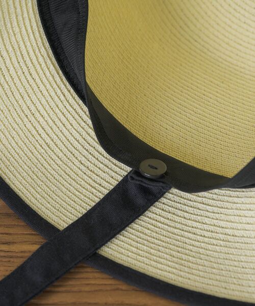 casita(RETRO GIRL)（カシータ）の「リボン付きペーパーHAT（ハット・レディース・オフホワイト/ライトブラウン・ONE SIZE）」の12枚目の写真