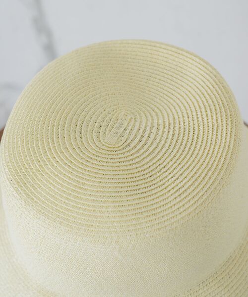 casita(RETRO GIRL)（カシータ）の「リボン付きペーパーHAT（ハット・レディース・オフホワイト/ライトブラウン・ONE SIZE）」の14枚目の写真