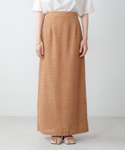Bab(バブ)の「【S・Mサイズ展開】ミニフリンジIラインスカート(スカート・レディース・ベージュ/オレンジ系その他/アイボリー・S/M)」の8枚目の写真