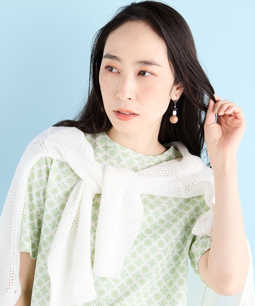 DECOY SINCE 1981(デコイシンスイチキュウハチイチ)の「【接触冷感・UVカット】オーガニックコットンプリントTシャツ(Tシャツ/カットソー・レディース・グリーン/イエロー/ネイビー・M/L/LL)」の20枚目の写真