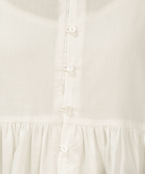 OPAQUE.CLIP（オペークドットクリップ）の「◆前後2way バルーン袖チュニック（チュニック・レディース・ホワイト/グリーン/ライトイエロー系/ブラック/レッド系1・38/40）」の11枚目の写真