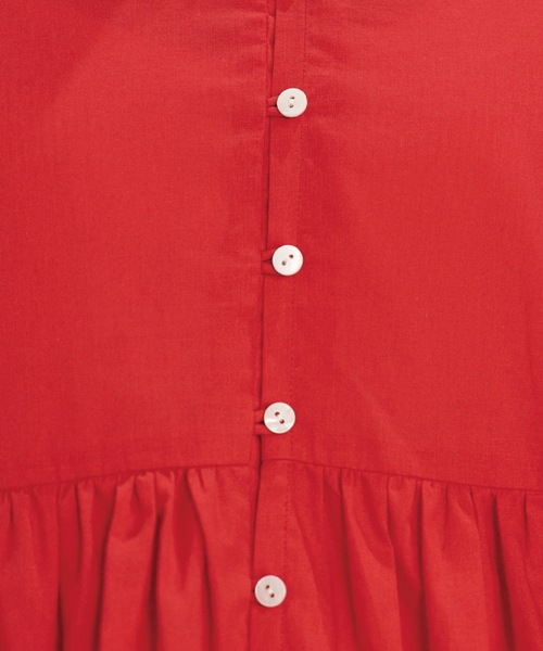 OPAQUE.CLIP（オペークドットクリップ）の「◆前後2way バルーン袖チュニック（チュニック・レディース・ホワイト/グリーン/ライトイエロー系/ブラック/レッド系1・38/40）」の9枚目の写真