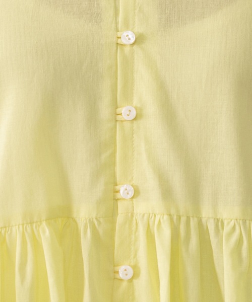 OPAQUE.CLIP（オペークドットクリップ）の「◆前後2way バルーン袖チュニック（チュニック・レディース・ホワイト/グリーン/ライトイエロー系/ブラック/レッド系1・38/40）」の7枚目の写真